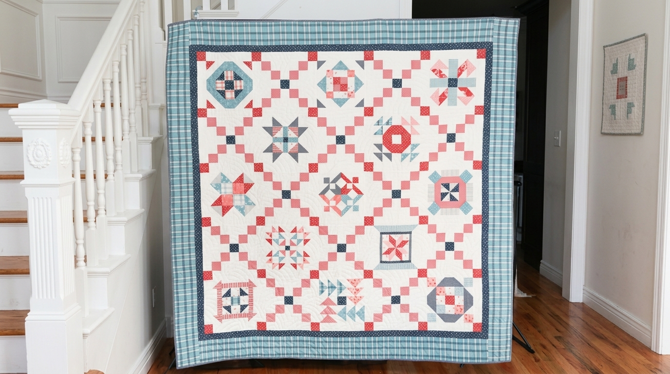 Free Sampler Quilt Irish Chain Layout: A Complete Tutorial by Amy Smart Free Sampler Quilt Irish Chain Layout: A Complete Tutorial by Amy Smart