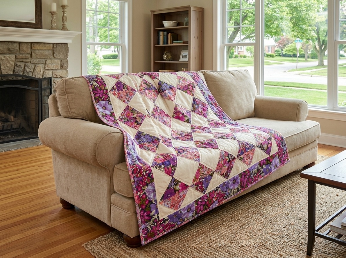 Viola On Point Quilt