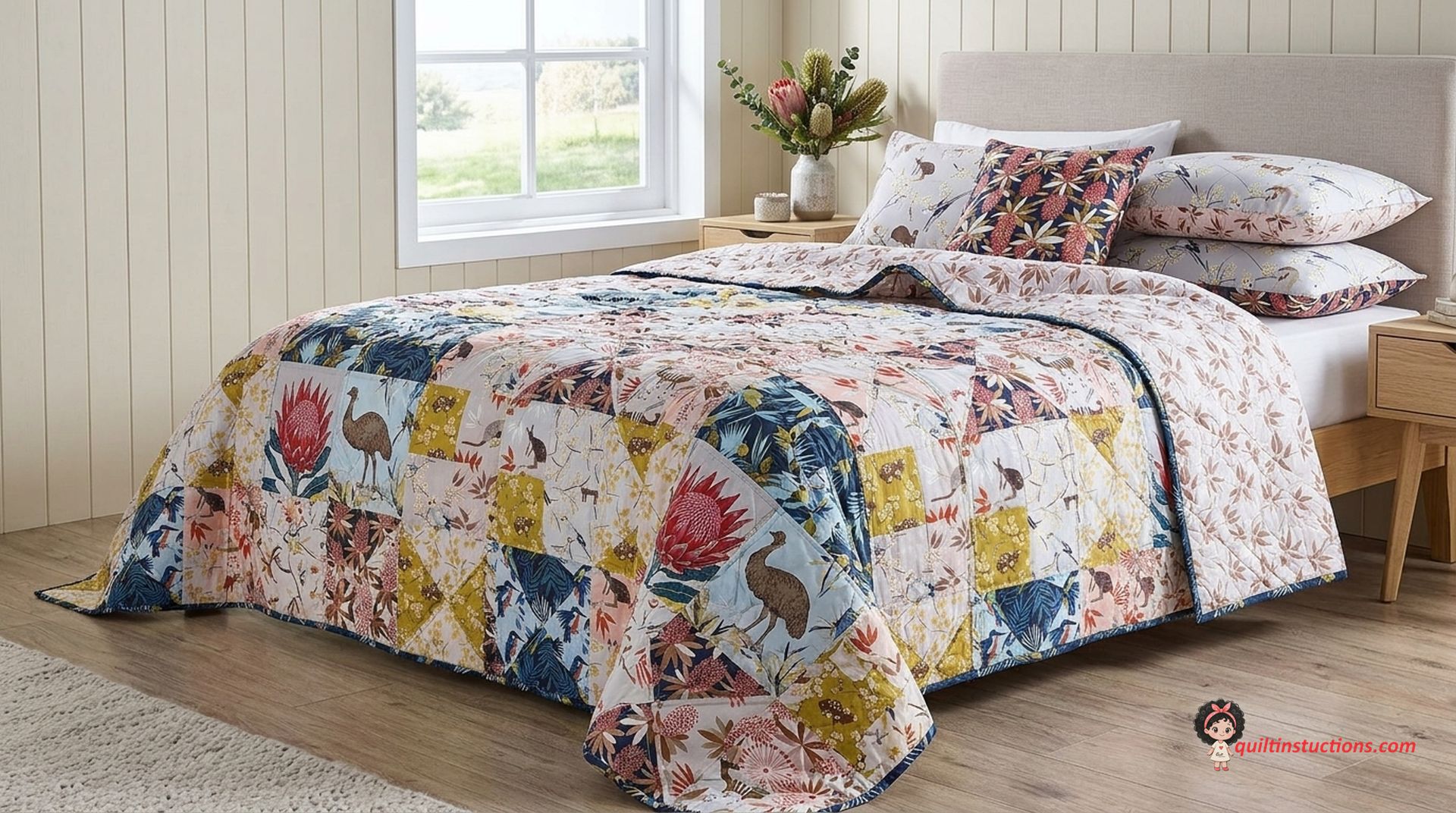 Jocelyn Proust Quilt: Free Pattern for Modern Botanical Art Jocelyn Proust Quilt: Free Pattern for Modern Botanical Art