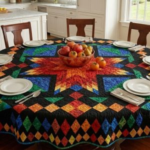 Star Burst Wall Hanging: Free Quilt Pattern & Tutorial 4 Star Burst Wall Hanging