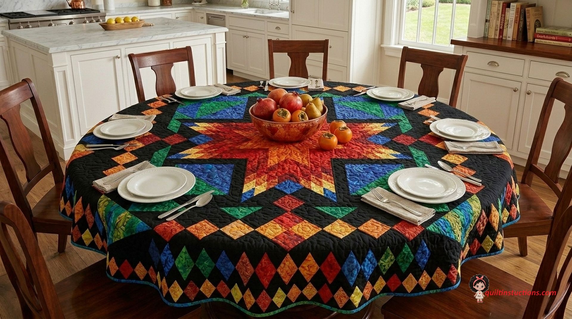 Star Burst Wall Hanging A vibrant Star Burst Wall Hanging featuring fiery orange and red tones