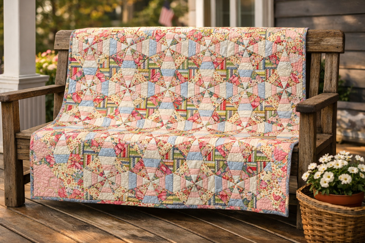 Kaleidoscope Quilt Pattern Prairie Glass Squared Kaleidoscope Quilt Pattern Prairie Glass Squared