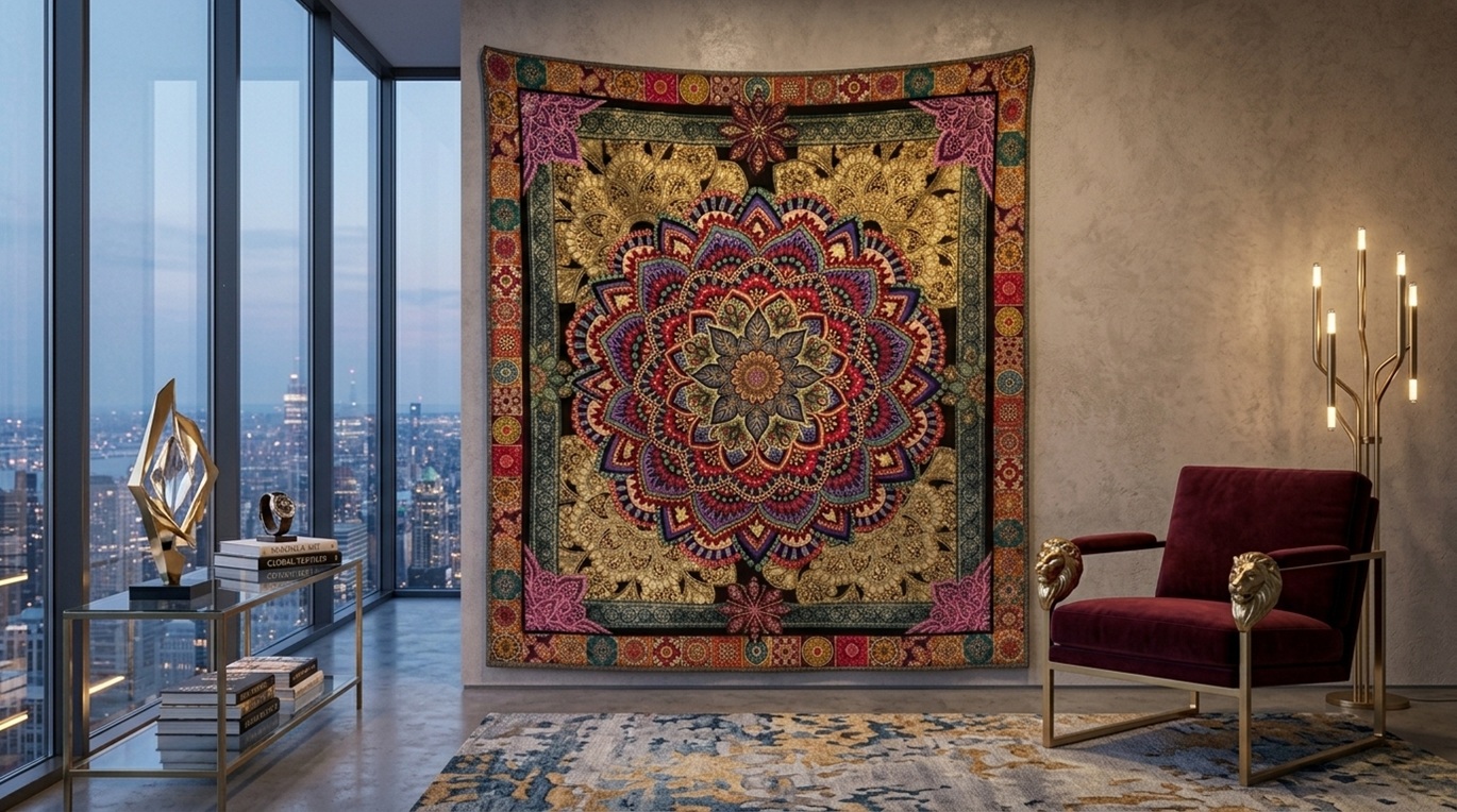 Giant Dahlia Quilt: Free Pattern & Expert Quilting Tips 1 A completed Giant Dahlia Quilt displayed as a bedspread