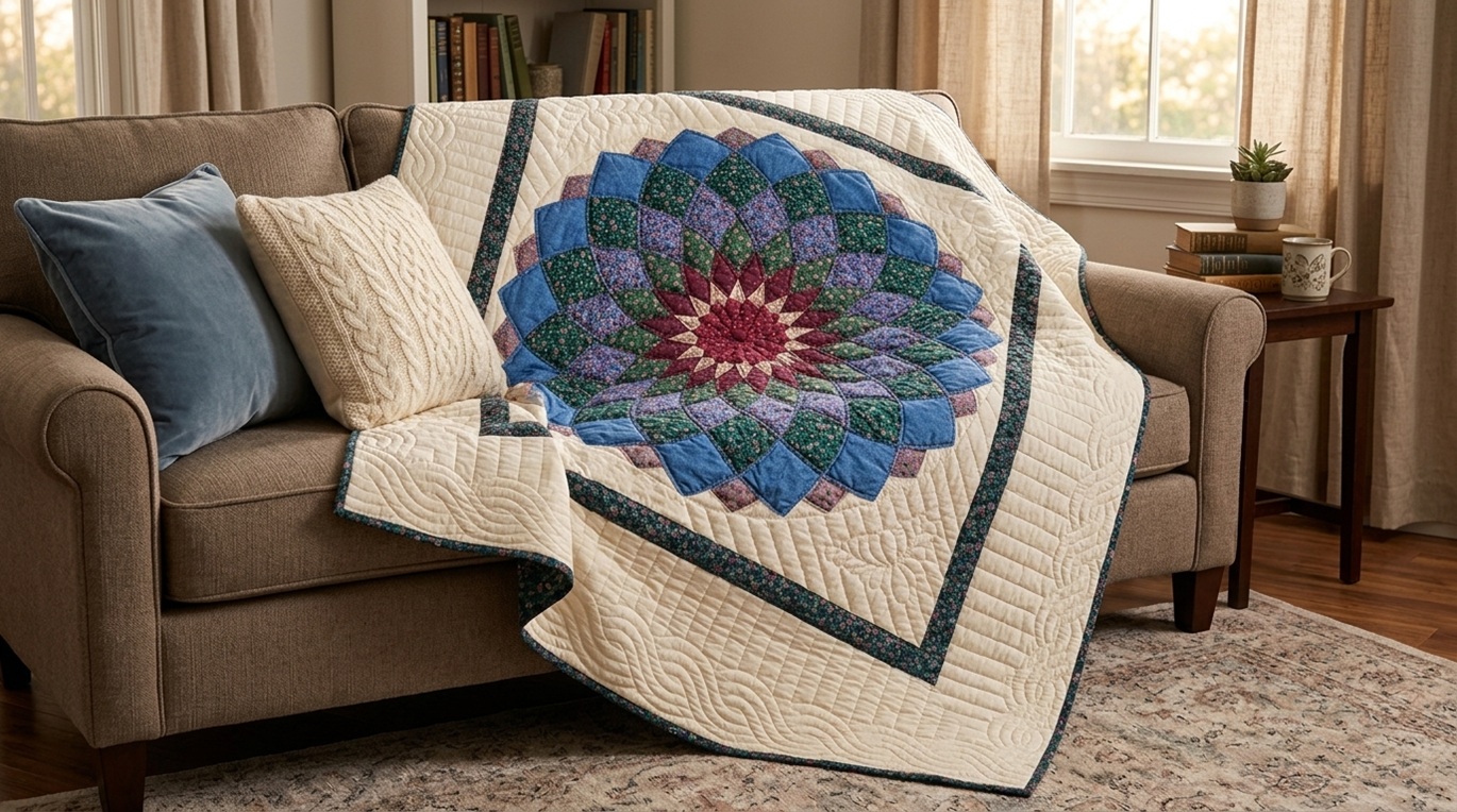 Giant Dahlia Quilt Giant Dahlia Quilt
