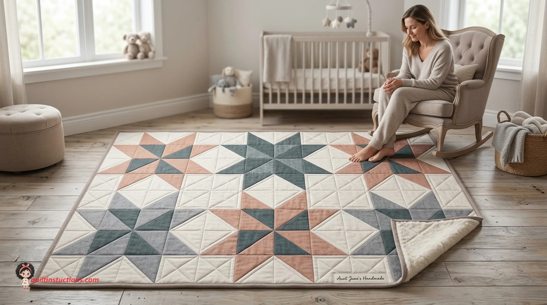 Blue and purple tonal Mega Pinwheel Star Quilt Blue and purple tonal Mega Pinwheel Star Quilt