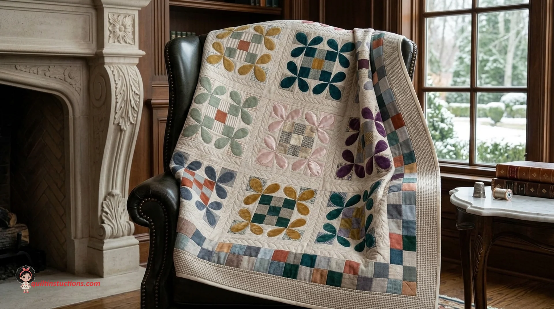 Honey Bee Quilt as a sofa throw Honey Bee Quilt as a sofa throw