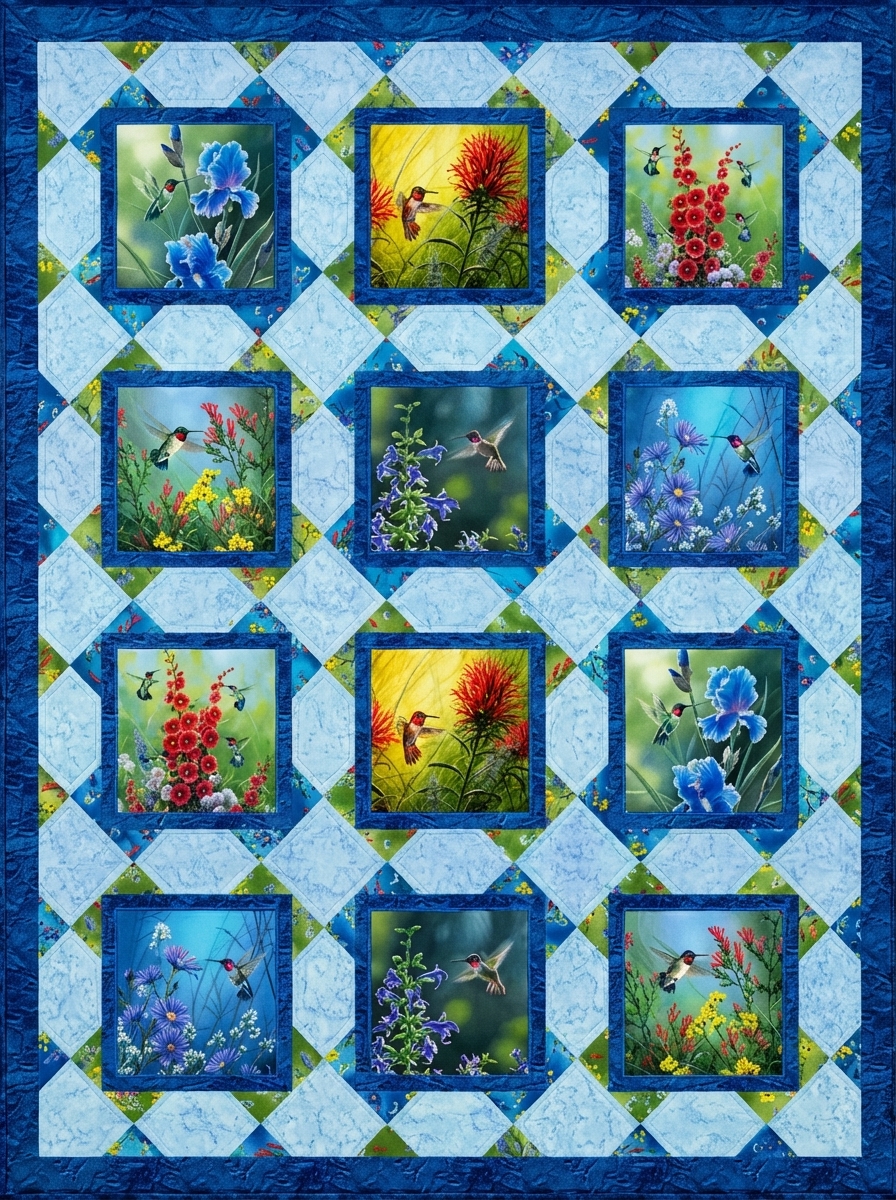 Hummingbirds Quilt Pattern Hummingbirds Quilt Pattern