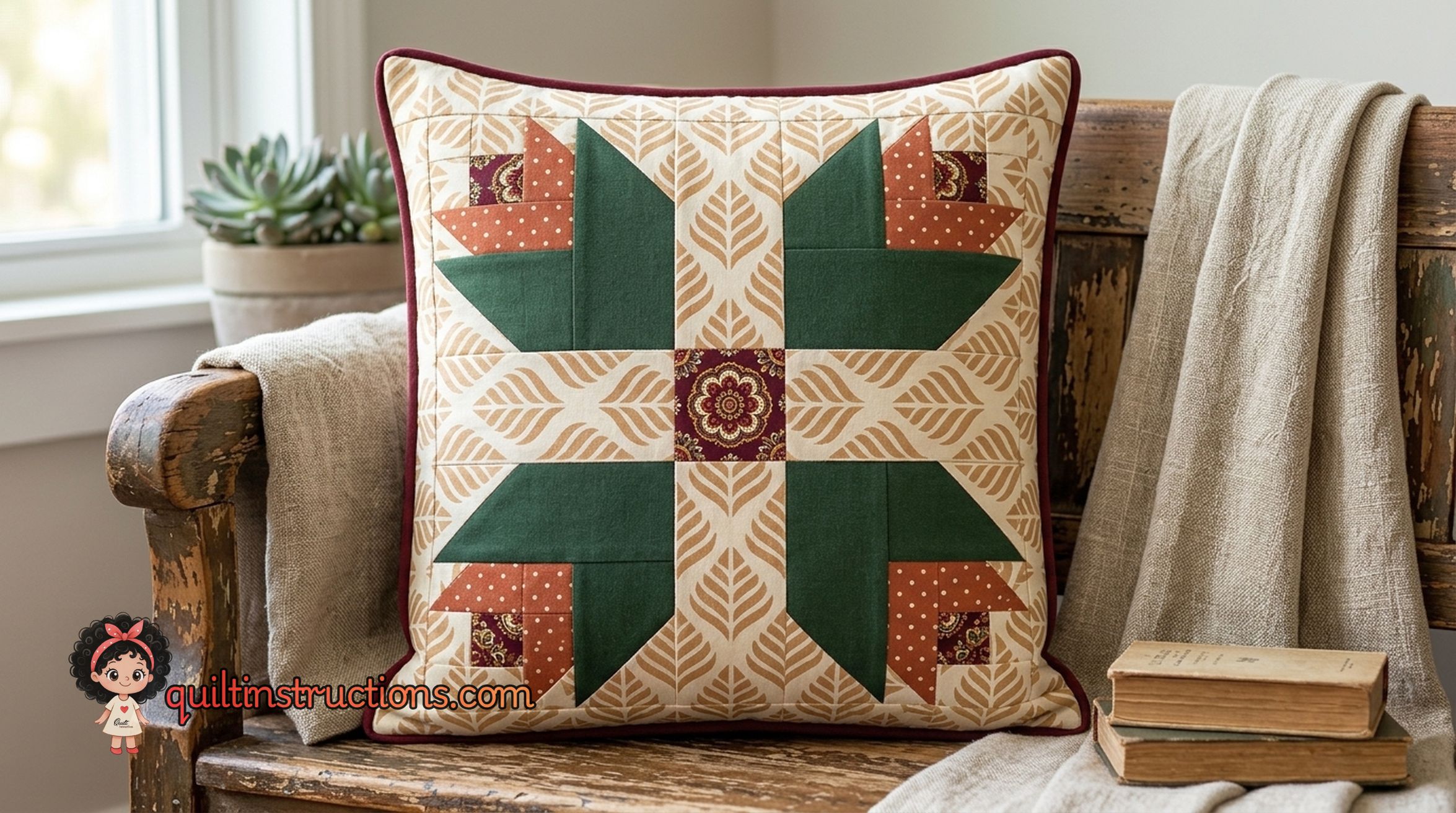 Dutch Treat Quilt: Free Modern Geometric Pattern Guide 2 A flat view of the Dutch Treat quilt pattern layout