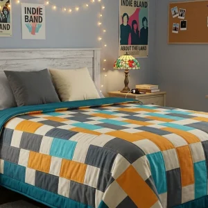 Simple Brick Quilt Pattern: Easy Tutorial & Free PDF 7 Simple Brick Quilt 5