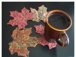 Maple Leaf Mug Rugs or Coasters pattern