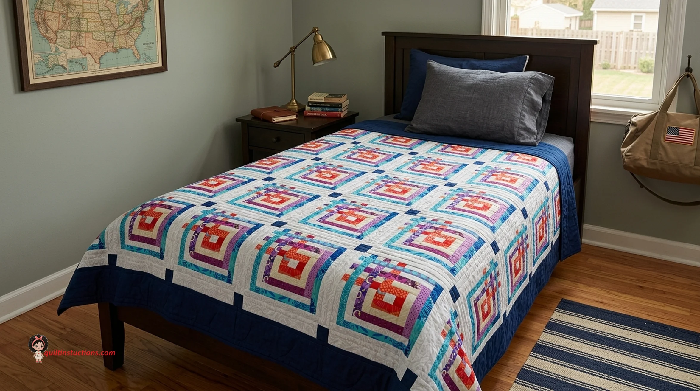 Carpenter's Square Quilt Pattern Free and paid 1 Carpenter's Square Quilt