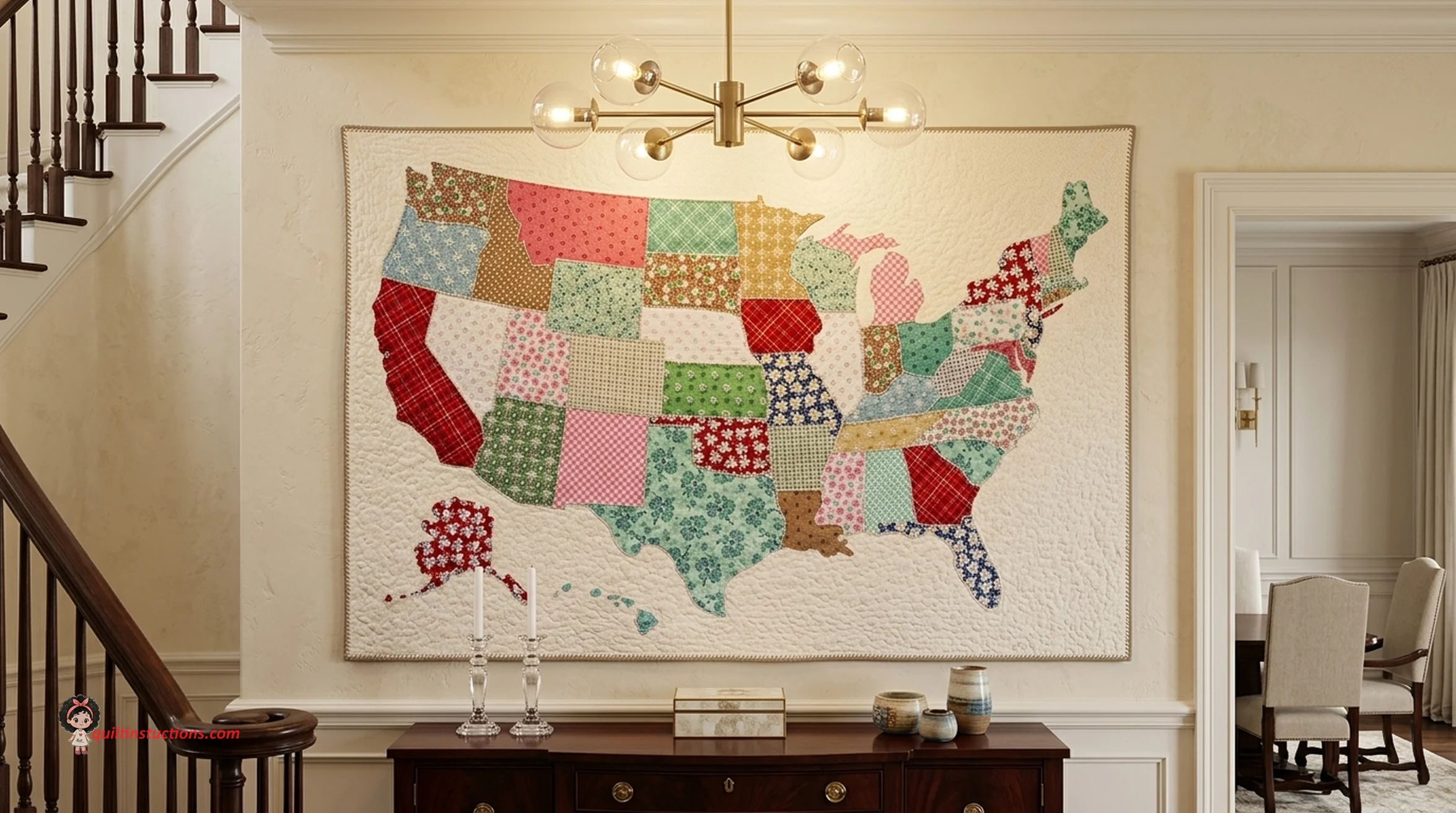 US Map Quilt Travel Theme Inspiration - Our Team