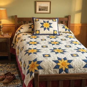 Amish Dahlia Quilt Block free 2 Amish Dahlia Quilt Block free 4