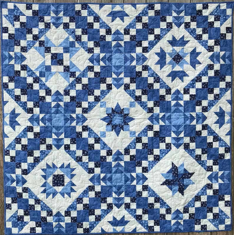 Traditional Pieced Quilt Pattern 🧵 Traditional Pieced Quilt Pattern 🧵