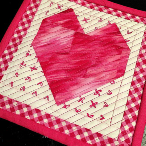 Sweet Heart Mug Rug: A Quick and Charming Project ☕💖 Sweet Heart Mug Rug: A Quick and Charming Project ☕💖