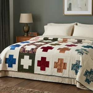 Chelsea Garden Crosses Quilt Pattern: Free Moda Design 7 Chelsea Garden Quilt