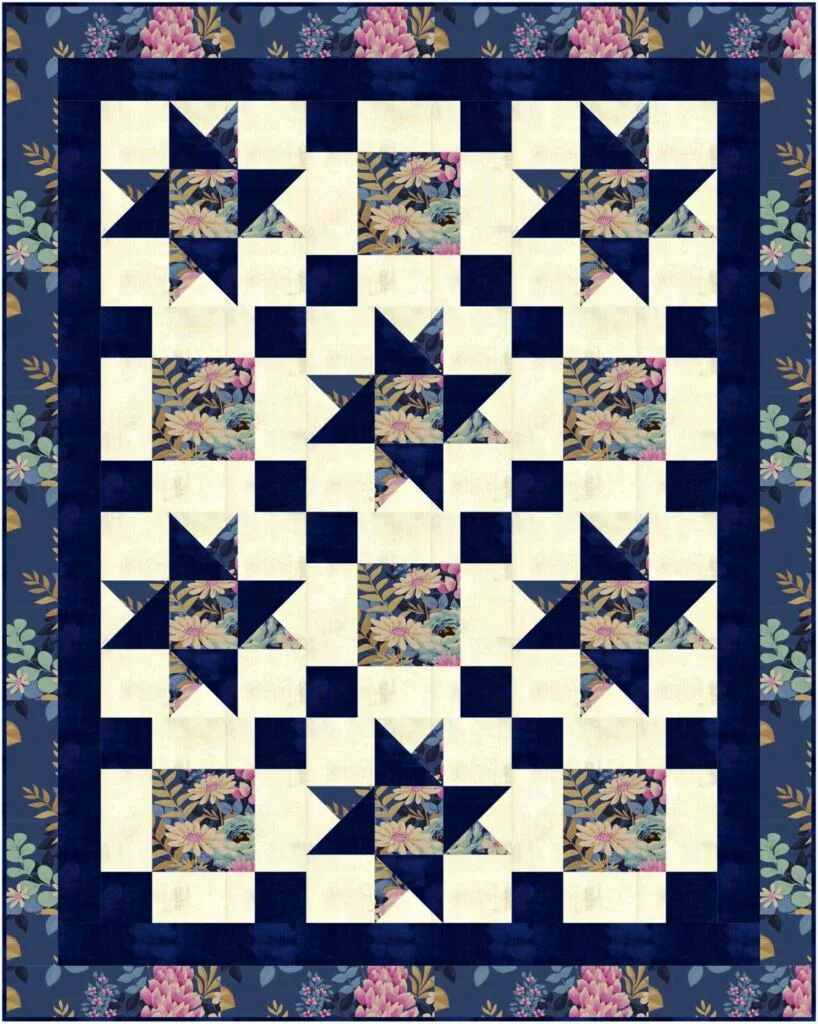Free 3 Yard Quilt Pattern Twin Star ✨🧵 Free 3 Yard Quilt Pattern Twin Star ✨🧵