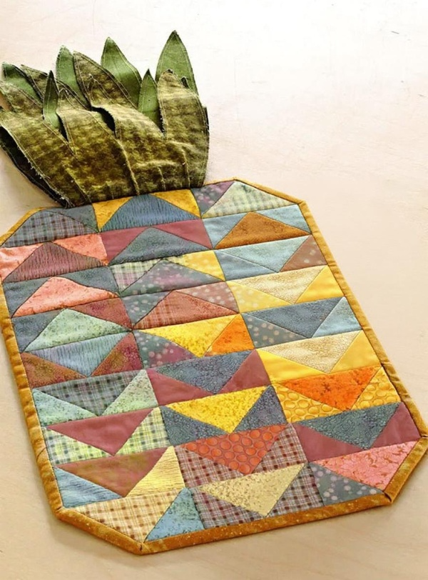 Pineapple Chunks Table Runner 🍍A Tropical Delight for Your Tabletop ✨ 1 Pineapple Chunks Table Runner 🍍A Tropical Delight for Your Tabletop ✨