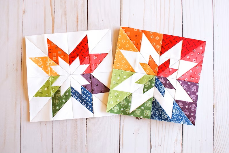 Stitch a Shining Star The Star Quilt Block Pattern on Etsy 🌟✨ Stitch a Shining Star The Star Quilt Block Pattern on Etsy 🌟✨