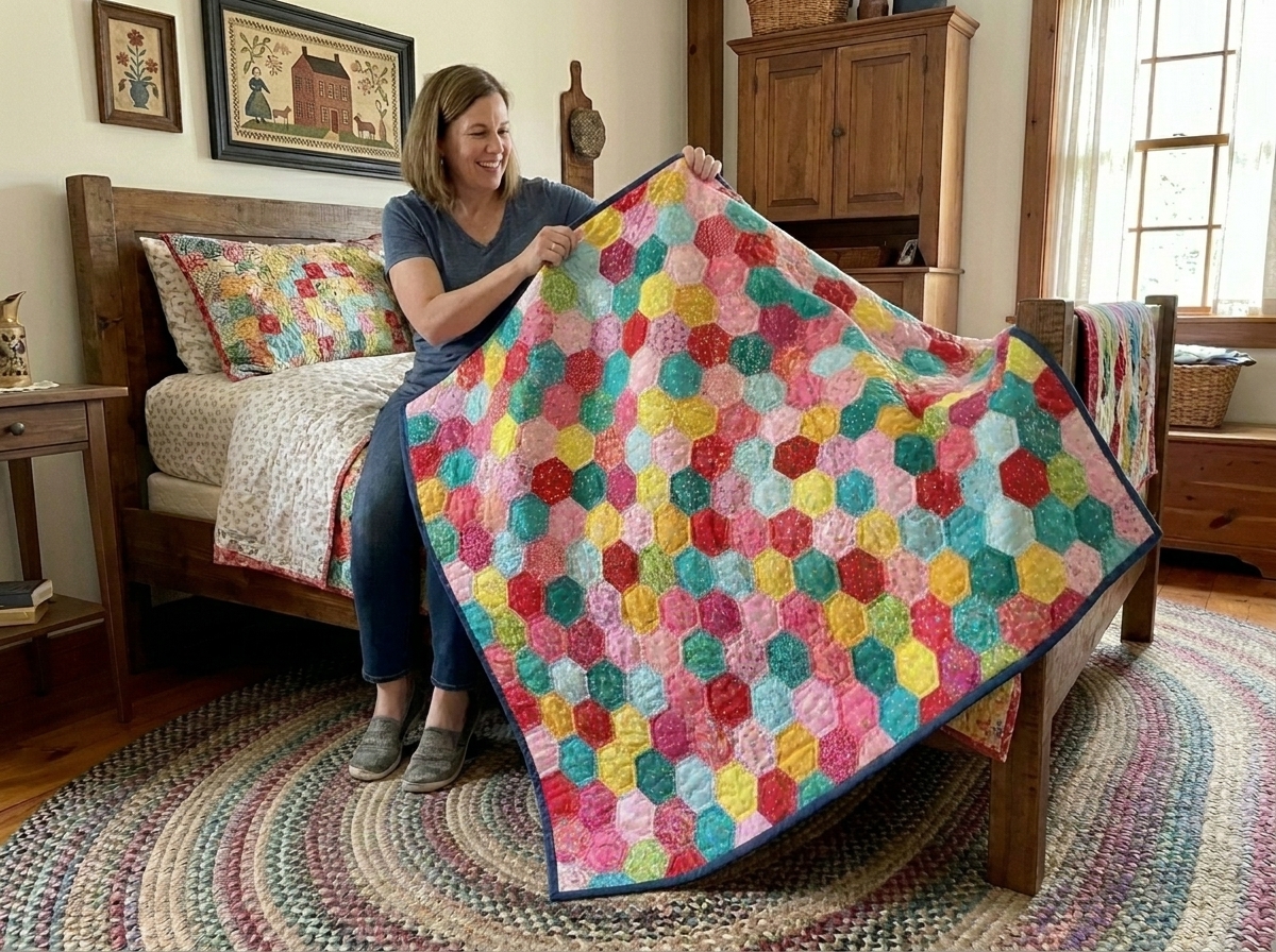Disco Hexie Quilt Pattern Disco Hexie Quilt Pattern
