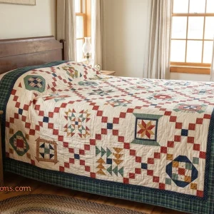 Free Sampler Quilt Tutorial Pattern 1 Free Sampler Quilt Irish Chain Layout