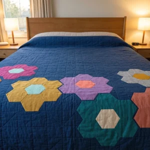 Sew Hexie Quilt Pattern: Free Modern Hexagon PDF Guide 3 Sew Hexie Quilt