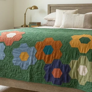 Sew Hexie Quilt Pattern: Free Modern Hexagon PDF Guide 6 Sew Hexie Quilt 4