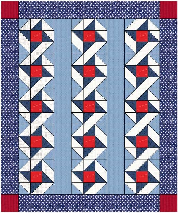 Stars of Courage quilt pattern 4 Original designer version of the Stars of Courage quilt