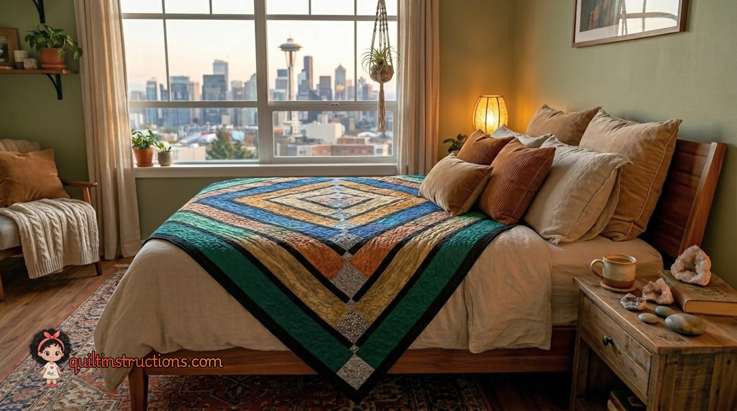 Free Color Bar Throw Quilt Pattern: Modern Strip Piecing Free Color Bar Throw Quilt Pattern: Modern Strip Piecing