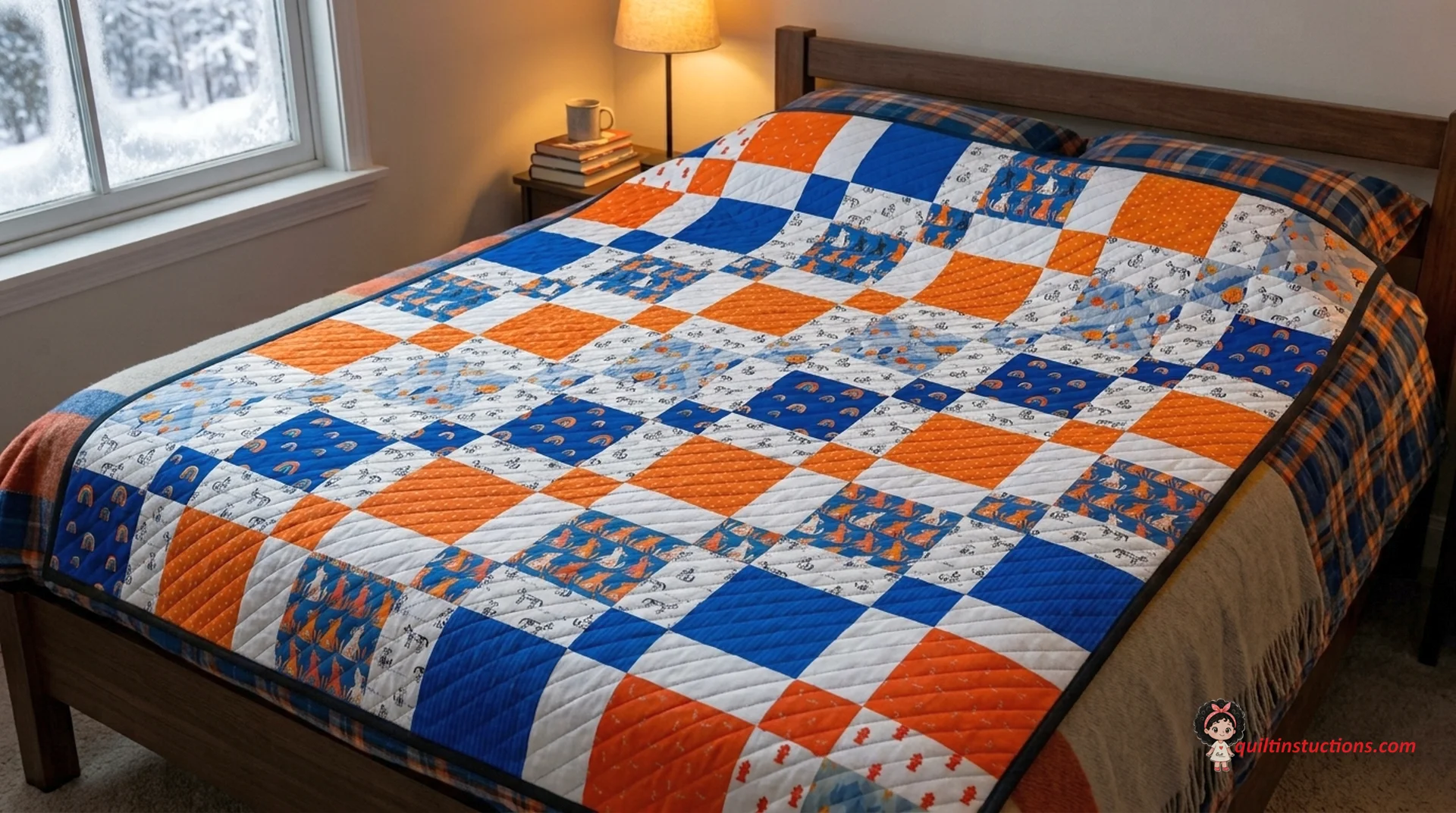 Modern Doggo Quilt featuring clean patchwork lines Doggo Quilt Pattern: Free PDF Guide for Pet Lovers