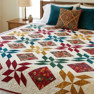 Garden Pinwheels Quilt 1 Garden Pinwheels Quilt