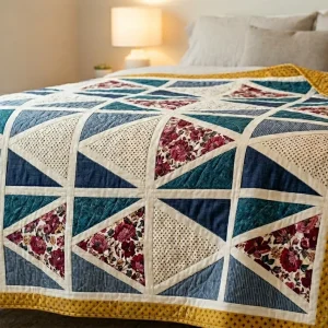 Graphite Quilt Pattern: Modern Geometric Design Guide 3 Graphite Quilt