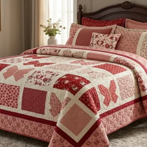 Free Hearts Aflutter Quilt Pattern by Riley Blake Designs 5 Hearts Aflutter 1