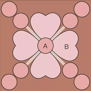 Hearts Quilt Block: Free Pattern and Sewing Tutorial 16 Hearts Quilt Block