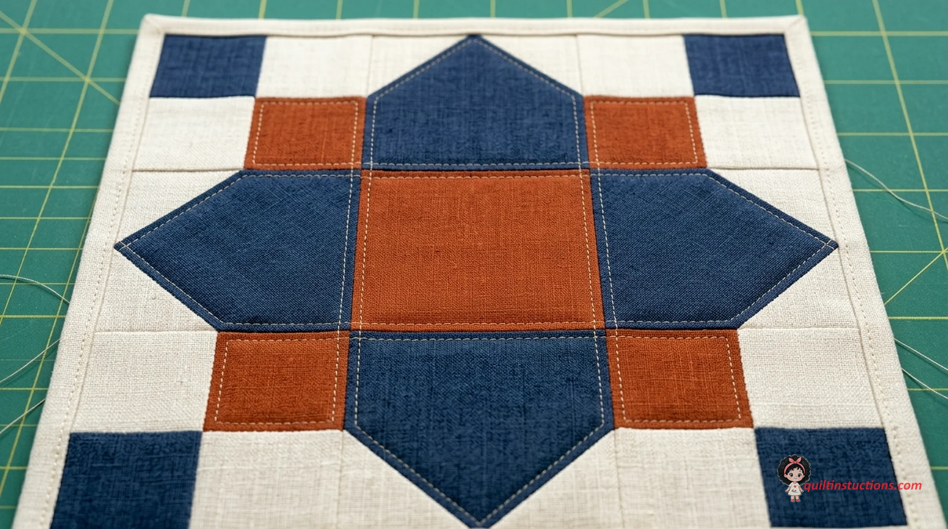 Quatrefoils block variation with multiple colors Quatrefoils block variation with multiple colors