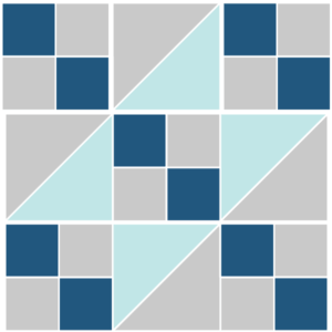 California Quilt Block Pattern: Tips for Modern Quilters 4 Technical diagram of the California Quilt Block construction
