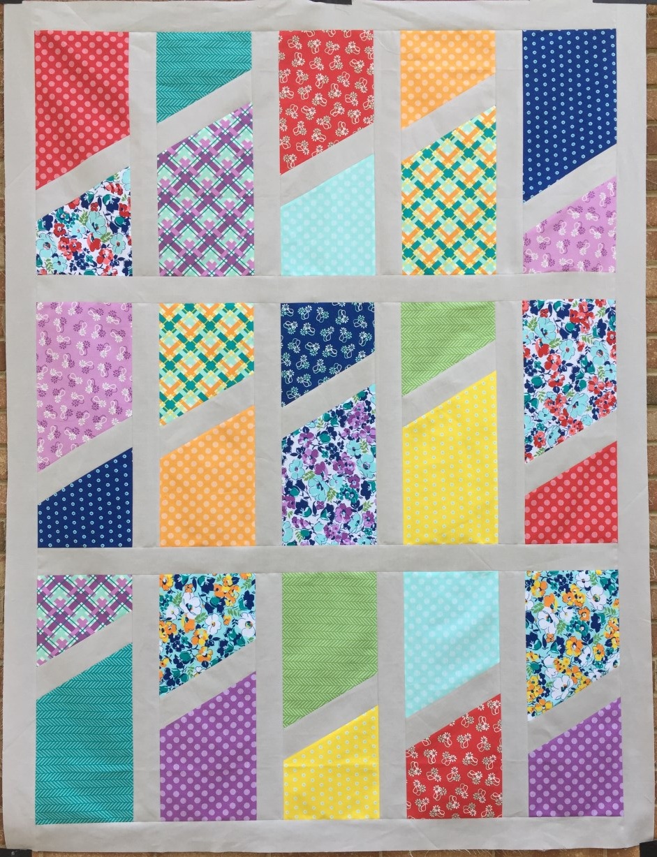 Sixty Slice Quilt Pattern: Create a Modern Masterpiece 2 Detail view of the Sixty Slice Quilt construction