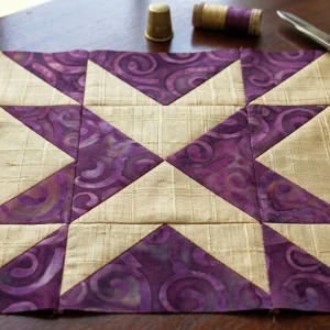 Blazing Arrows Quilt Block Tutorial: Free PDF Patterns 12 Arrows Quilt Block 10