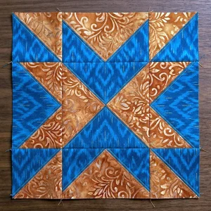 Blazing Arrows Quilt Block Tutorial: Free PDF Patterns 9 Arrows Quilt Block 12