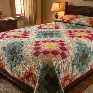 Free Azulejos Quilt Pattern: AGF Studio Geometric Design 5 Azulejos Quilt 1