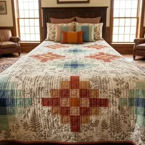 Free Azulejos Quilt Pattern: AGF Studio Geometric Design 6 Azulejos Quilt 2