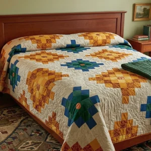 Free Azulejos Quilt Pattern: AGF Studio Geometric Design 3 Azulejos Quilt 9