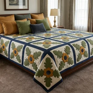 Charter Oak Quilt Block: Free 12-Inch Pattern & Tutorial 8 Charter Oak Quilt 1
