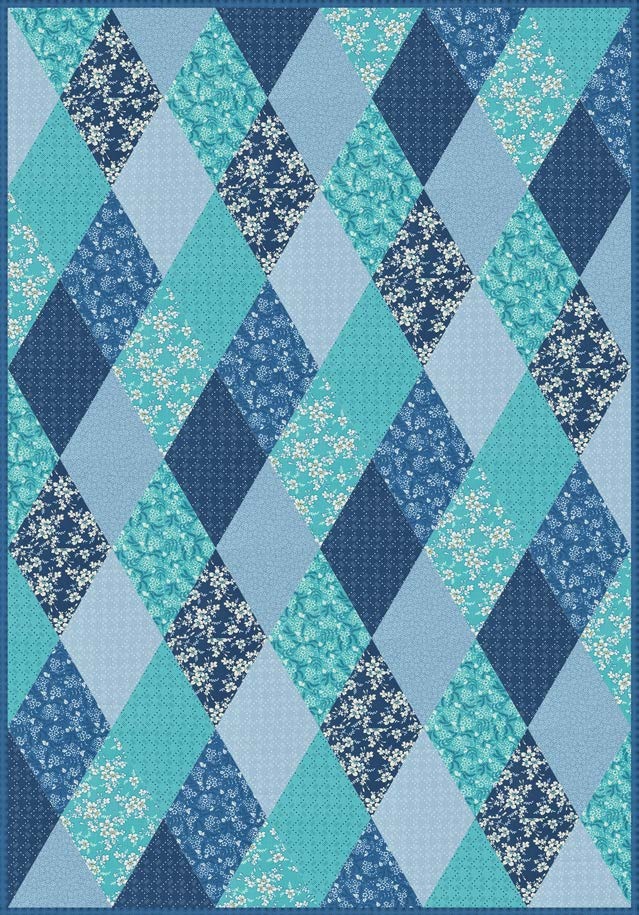 The original Diamond Daze Quilt design by Fat Quarter Shop The original Diamond Daze Quilt design by Fat Quarter Shop