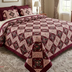 Eight Point Allover Quilt Block: Free Pattern & Templates 11 Eight Point Allover
