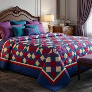 Eight Point Allover Quilt Block: Free Pattern & Templates 8 Eight Point Allover