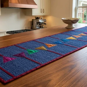 May Flowers Table Runner: Free Quilt Pattern & Tutorial 7 Flowers Table Runner - designer by quilter instructions