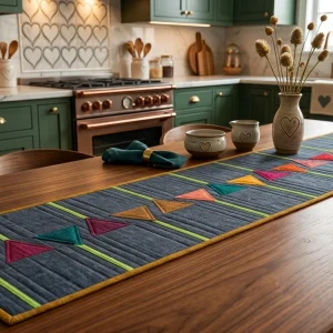 May Flowers Table Runner: Free Quilt Pattern & Tutorial 5 Flowers Table Runner - designer by quilter instructions