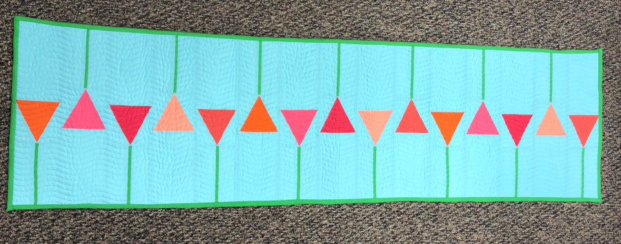 Original designer version of the May Flowers Table Runner Original designer version of the May Flowers Table Runner