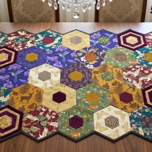 Hexagon Puzzle Quilts: A Guide to Modern Geometric Design 13 Hexagon puzzle quilts 11